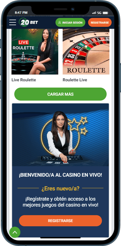 20bet casino en vivo