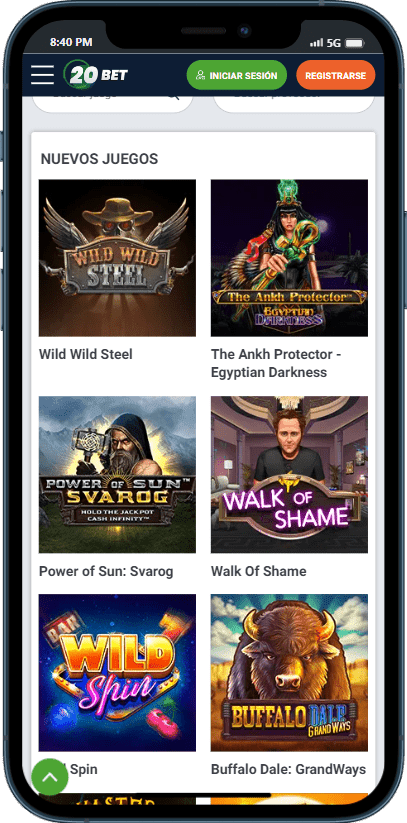 20bet casino nuevos juegos