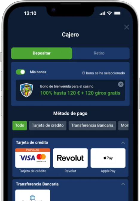 Formas de pago disponibles